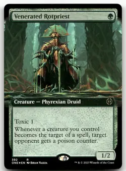 Venerated Rotpriest (Extended Art) #392 (Foil) NM Phyrexia All Will Be One - Image 1