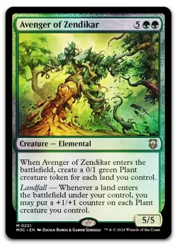 Avenger of Zendikar (Ripple Foil) #221 (NM) Modern Horizons 3 M3C Magic MTG - Image 1