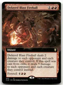 Delayed Blast Fireball (Extended Art) #630 (NM) Baldur's Gate CLB Magic MTG - Image 1