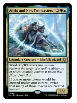 1x MTG Adrix and Nev, Twincasters - MKM Mythic- NM Mint! - Image 1