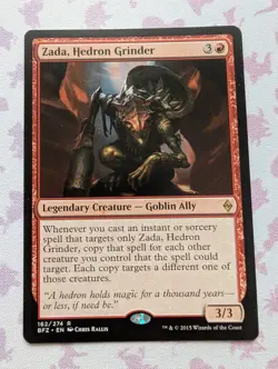 Magic the Gathering MTG Zada, Hedron Grinder (162) Battle for Zendikar - Image 1