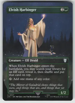 Elvish Harbinger (Borderless) U Commander: The Lord of the Rings: Tales of Middl - Image 1