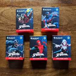 Magic the Gathering MTG Spiderman Welcome Decks Complete 5 Deck Set Sealed 2025 - Image 1