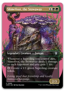 Slimefoot, the Stowaway (Borderless) #686 (NM) Commander Masters CMM Magic MTG - Image 1
