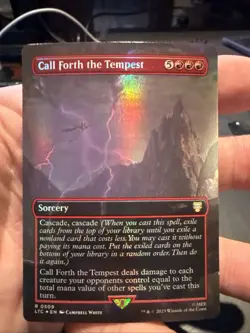 Call Forth the Tempest (Borderless Foil) Lord of the Rings 509 NM - Image 1
