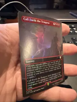 Call Forth the Tempest (Borderless Foil) Lord of the Rings 509 NM - Image 2
