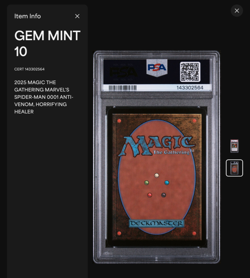 🔥2025 MTG Marvel’s Spider-Man #0001 Anti-Venom horrifying healer psa 10 - Image 5