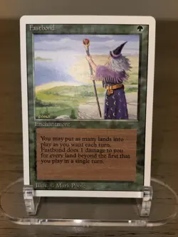 Magic The Gathering Fastbond Revised Lightly Played LP MTG - Image 1