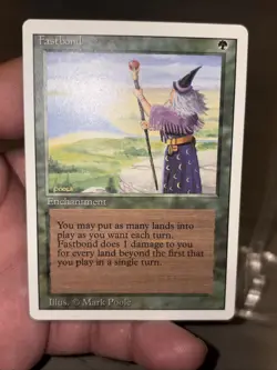 Magic The Gathering Fastbond Revised Lightly Played LP MTG - Image 4