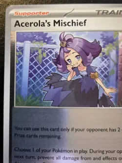 Acerola's Mischief 113/132 Reverse Holo Uncommon Mega Evolution Pokemon TCG - Image 2