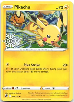 Pikachu 049/195 Holo Common Miscellaneous Cards & Products Pokemon Near Mint - Image 1
