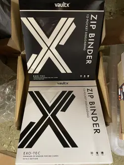 2 Vault X SV10.5 Pokemon Binders 12 Pocket - Black Bolt & White Flare Brand New - Image 1