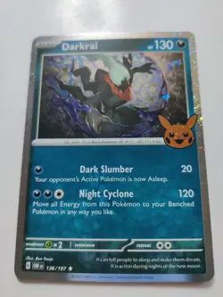 2024 Trick or Trade Darkrai #136/197 Pokemon COSMOS HOLO - Image 1