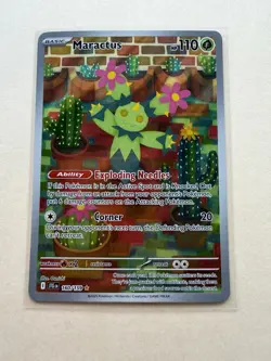 Pokemon TCG Maractus 160/159 Illustration Rare Holo Sv09: Journey Together 2025 - Image 1