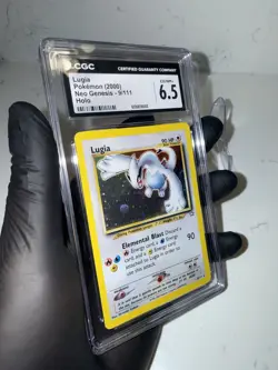 Pokemon Lugia Neo Genesis Holo Rare 9/111 Unlimited 2000 90 HP CGC 6.5 English - Image 3