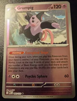 Grumpig 063/132 Reverse Holo Uncommon Mega Evolution Pokemon TCG - Image 1