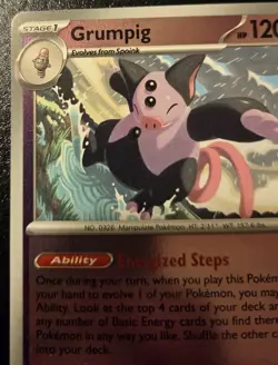 Grumpig 063/132 Reverse Holo Uncommon Mega Evolution Pokemon TCG - Image 2