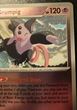 Grumpig 063/132 Reverse Holo Uncommon Mega Evolution Pokemon TCG - Image 3