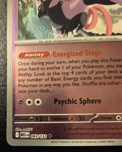 Grumpig 063/132 Reverse Holo Uncommon Mega Evolution Pokemon TCG - Image 4