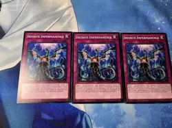 Yu-Gi-Oh! TCG 3x Infinite Impermanence SDWD-EN031 Playset Near Mint - Image 1