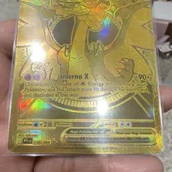 Pokemon Mega Charizard X EX 130/094 Gold Foil Full Art 360HP 90x Attack - Image 4