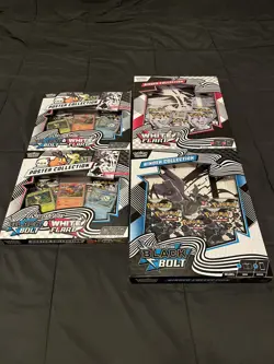 Pokemon Black Bolt and White Flare Binder + Poster Collection Sam's Club Bundles - Image 1