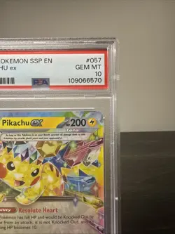 2024 POKEMON SSP EN-SURGING SPARKS #057 PIKACHU EX PSA 10 - Image 4