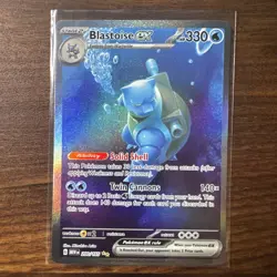 Pokemon TCG Blastoise EX Sir 200/165 Scarlet & Violet 151 - Image 1
