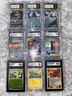 Pokemon Mixed Slab Lot Japanese Pristine 10 Gem Mint 10 Holo Art Rare Favorites! - Image 1