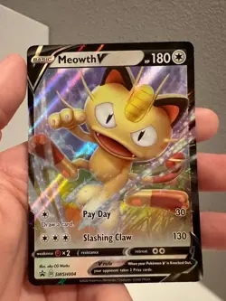 Meowth v & Meowth Vmax Pokemon Black Star Promo SWSH005 SWSH004 NM 1207#60-61 - Image 5