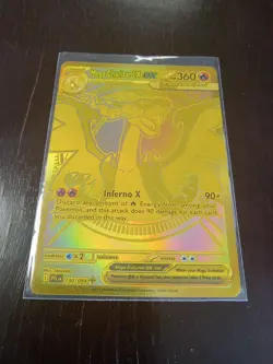 Pokemon Gold Mega Charizard X EX 130/094 Phantasmal Flames. MINT CONDITION!! - Image 1