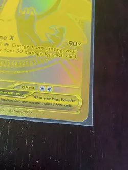 Pokemon Gold Mega Charizard X EX 130/094 Phantasmal Flames. MINT CONDITION!! - Image 3