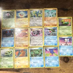 Pokemon TCG - 14 Common/Uncommon Lot - Crystal Guardians and Legend Maker - Image 1
