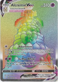 Alcremie VMAX (Hyper Rare) - 073/072 Ultra Rare Shining Fates Pokemon TCG NM - Image 1