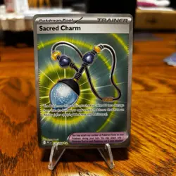 Pokemon Sacred Charm 122/094 Me02: Phantasmal Flames Holo - Image 1