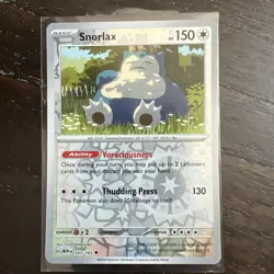 Pokemon Snorlax Sv: Scarlet & Violet 151 143/165 Reverse Holo Uncommon - Image 1