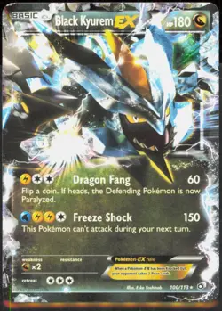 Black Kyurem EX Ultra Rare Legendary Treasures #100/113 [Near Mint] Pokemon TCG - Image 1