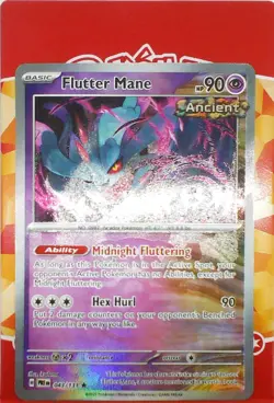 Pokemon TCG Prismatic Evolutions Flutter Mane Master Ball Pattern Rare 043/131 - Image 2