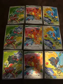 Pokemon TCG First Partner Illustration Collection Series 1 Kanto GEN 1 Set - Image 1