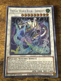 Yugioh Virtual World Kyubi - Shenzhen PHRA-EN036 Secret Rare 1st Ed NM - Image 1