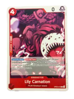 New: One Piece CCG Lily Carnation OP06-015 Wings of the Captain Regular Common - Image 1