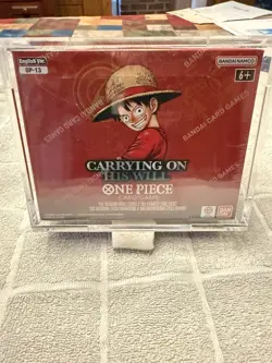 One Piece OP-13 Carry On His Will Booster Box w/ Acrylic Case - Image 1