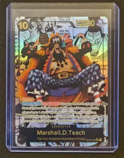 One Piece TCG ENG- Marshall.D.Teach OP09-093 SR Manga Alt Art - Image 1