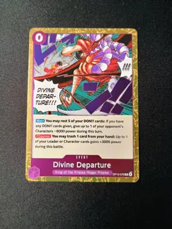 Divine Departure OP13-076 Rare (Foil) - Carrying On His Will - Image 1