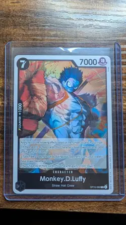 One PieceTCG Monkey.D.Luffy OP15-092 Adventure On Kami's Island Foil NM - Image 1
