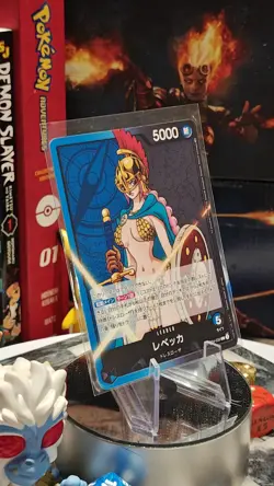 One Piece CCG OP04 Kingdoms of Intrigue Rebecca OP04-039 Leader NM Japanese - Image 2