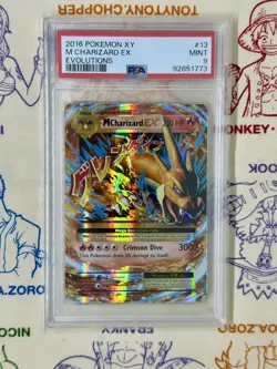 Pokemon TCG XY Evolutions Holo Ultra Rare Mega M Charizard EX 13/108 PSA 9 - Image 1