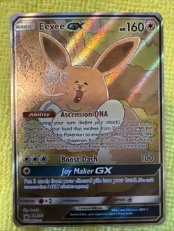 Pokemon TCG Eevee GX SM233 Full Art Black Star Promo Sun & Moon NM - Image 1