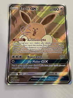 2 Pokemon TCG Eevee GX SM233 Alternate Full Art Black Star Promo NM Sun & Moon - Image 3
