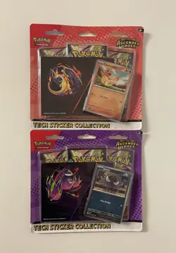 2 x Pokemon TCG Ascended Heroes Tech Sticker Collection | Gastly & Charmander - Image 1
